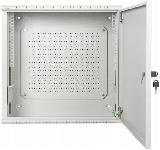 Dulap Rack Montat pe Perete 19" 6u+3u 540x200 Profil Redus Gri Lanberg Asamblat