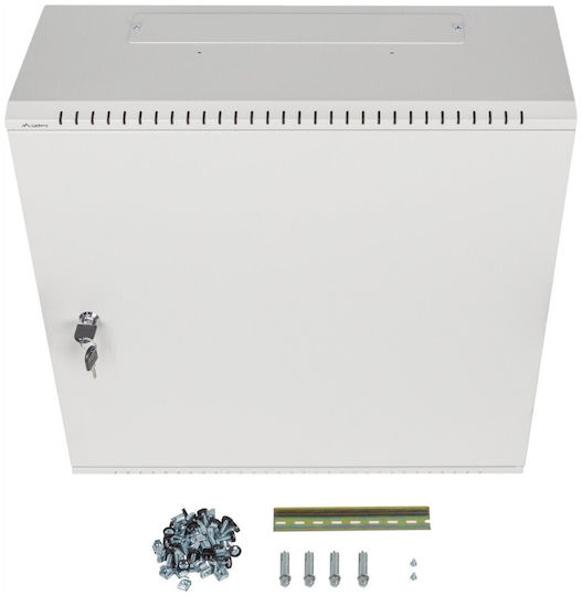Dulap Rack Montat pe Perete 19" 6u+3u 540x200 Profil Redus Gri Lanberg Asamblat