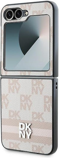 DKNY Pouch Back Cover Piele Roz Galaxy Z Flip6