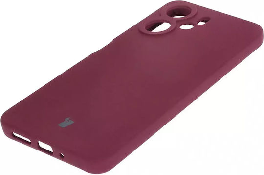 Bizon Soft Задна корица Силикон / Закалено стъкло Лилав (Redmi 13C 5G)