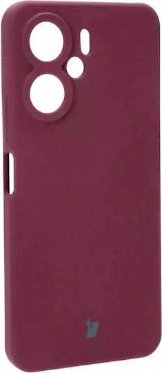 Bizon Soft Задна корица Силикон / Закалено стъкло Лилав (Redmi 13C 5G)