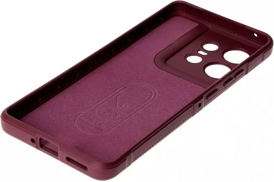 Bizon Tur Back Cover Tempered Glass / Σιλικόνης 2mm Μωβ (Motorola Edge 50 Pro)