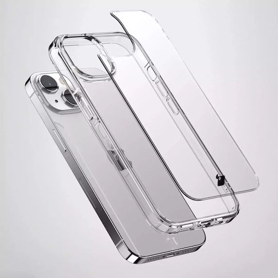 Bizon Halo За Apple Задна корица Силикон / Пластмаса / Закалено стъкло с Каишка Прозрачен (iPhone 14)