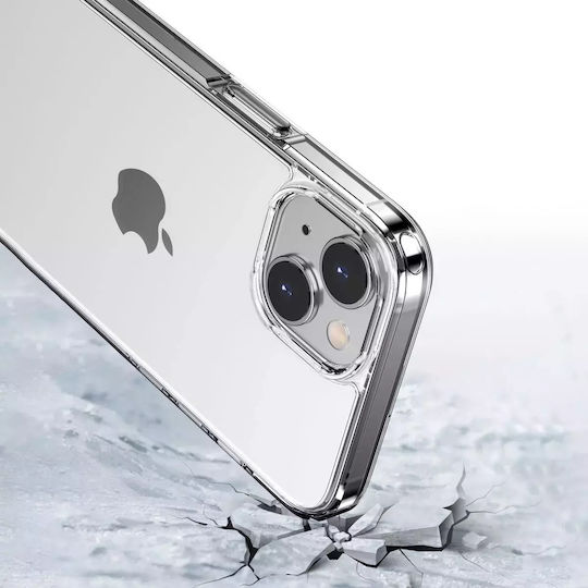Bizon Halo За Apple Задна корица Силикон / Пластмаса / Закалено стъкло с Каишка Прозрачен (iPhone 14)