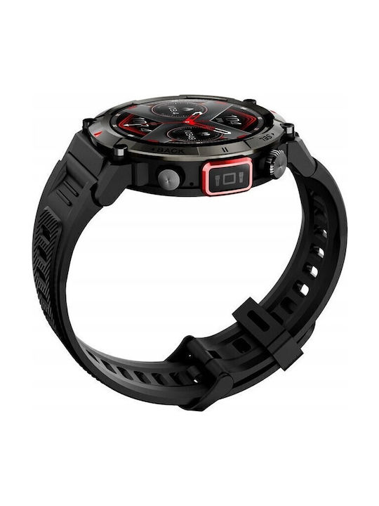 Giewont Men's Watch Battery with Black Rubber Strap