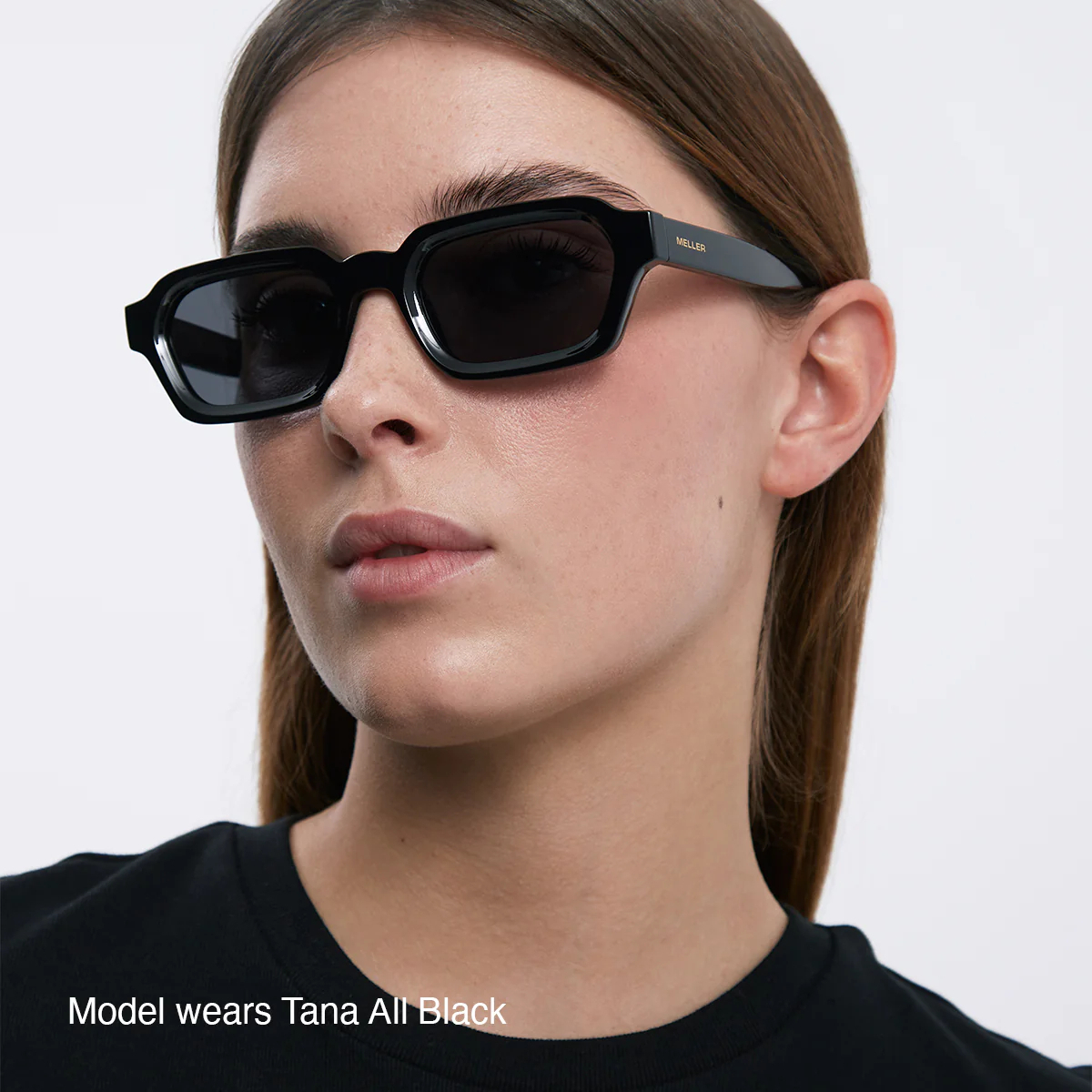 Meller Men's Sunglasses with Black Plastic Frame and Black