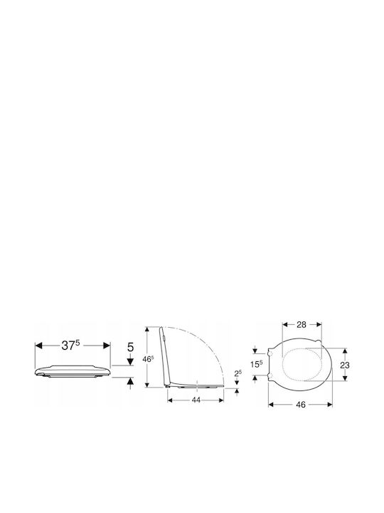 Capac WC Plastic Alb