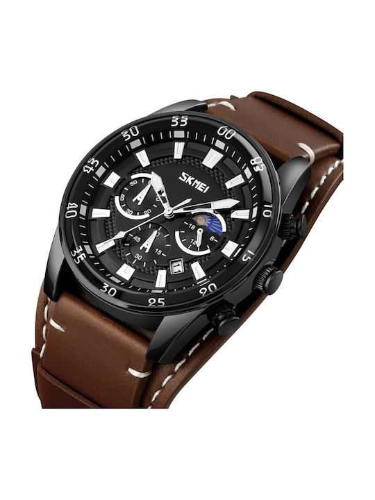 Skmei Uhr Batterie mit Lederarmband Skmei Uhr Batterie mit Lederarmband