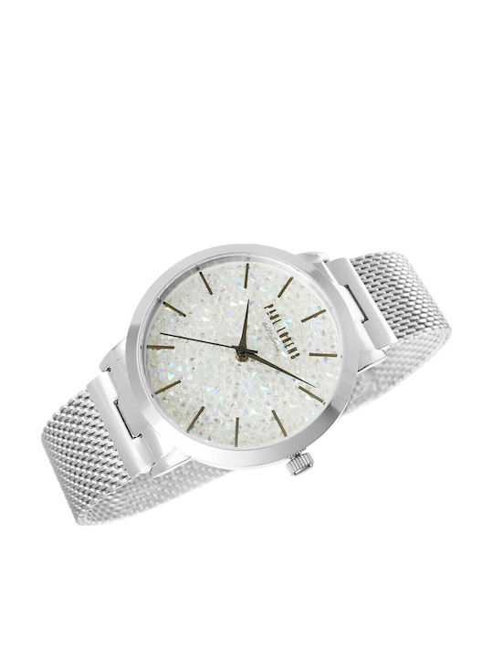 Paul Lorens Men's Watch Battery with Silver Stainless Steel Bracelet