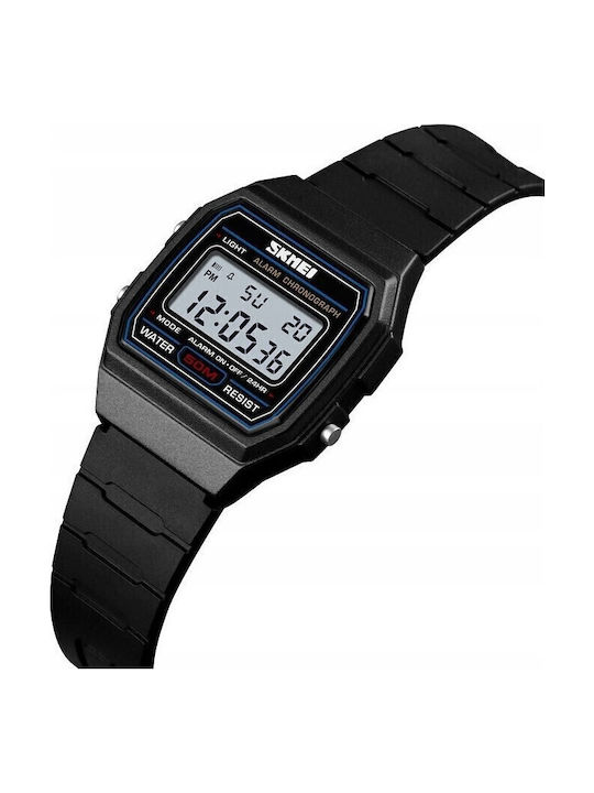 Skmei Men's Watch Battery with Black Rubber Strap