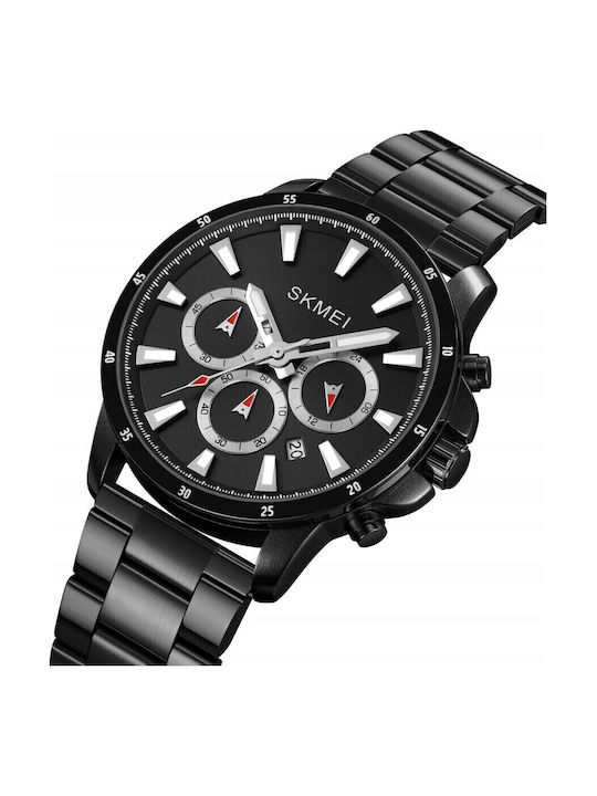 Skmei Herrenuhr Batterie mit Schwarz Metallarmband