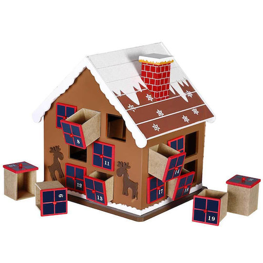 Bakaji Advent Calendar Ξύλινο Σπιτάκι