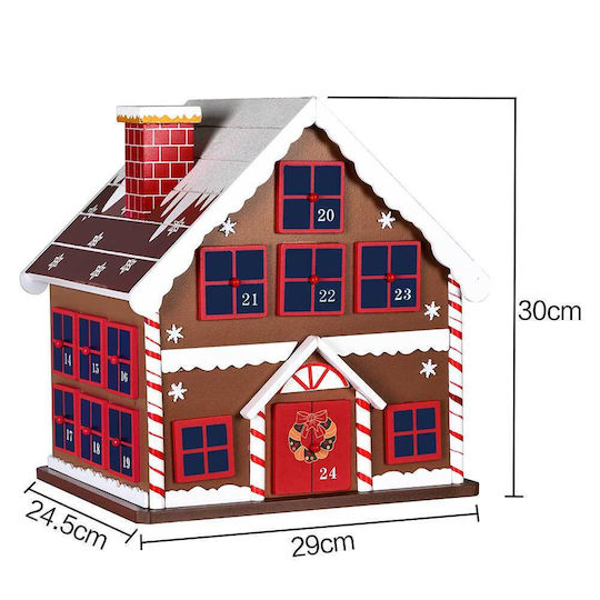 Bakaji Advent Calendar Ξύλινο Σπιτάκι