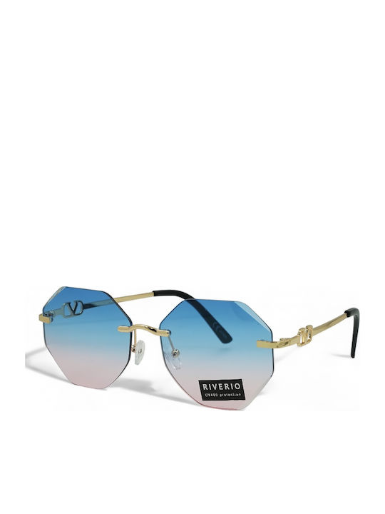 Riverio Γυαλιά Ηλίου Χρυσά με Μεταλλικό Σκελετό