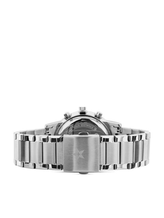 Giewont Men's Watch Chronograph Battery with Silver Metal Bracelet