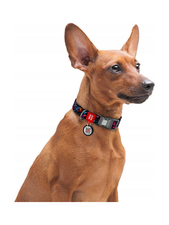 Collar Wau Dog Nylon Collar QR Tag 25mm/33-49cm Endless Worlds