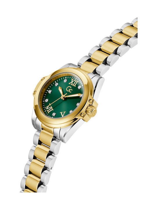 GC Watches Lady Women's Watch with Gold Metal Bracelet