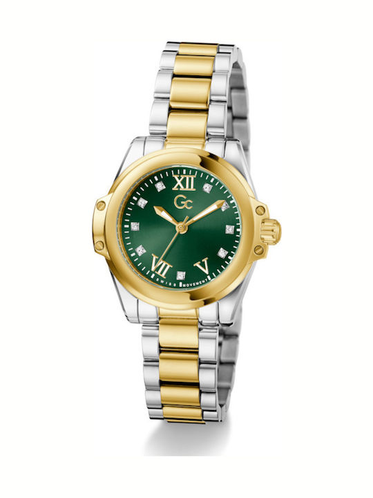 GC Watches Lady Women's Watch with Gold Metal Bracelet