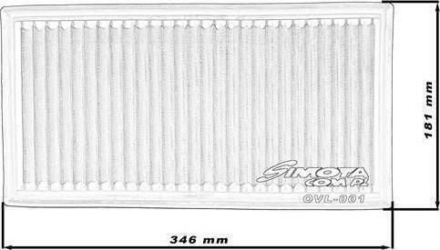 Simota Intake Simota Ovl001 346x181mm