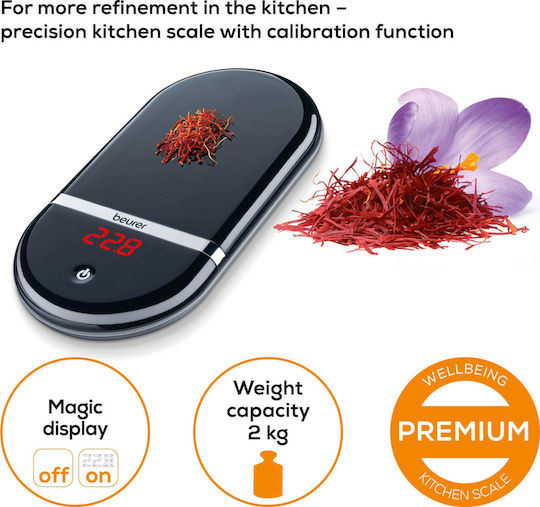 Beurer Ks 36 Digital Kitchen Scale Up To 2kg Black