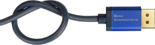 Alcasa Кабел DisplayPort мъжки - DisplayPort мъжки 2м Син