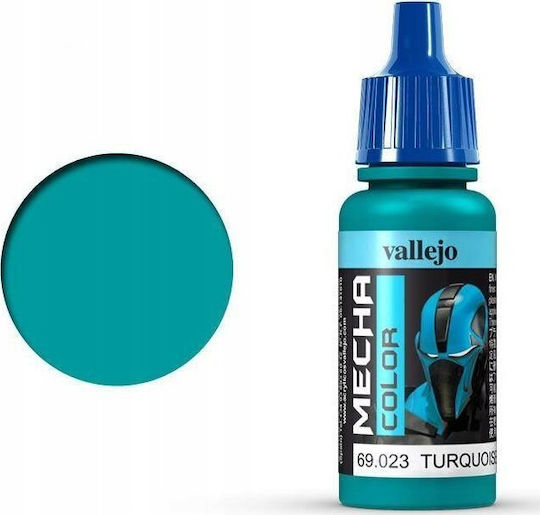 Acrylicos Vallejo Model Making Paint in Turquoise color 17ml
