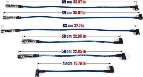 Καλώδια Ανάφλεξης Powertec Powertec Audi 80 90 100 200 Vw Passat 1.8-2.3l 73-91 Κόκκινα