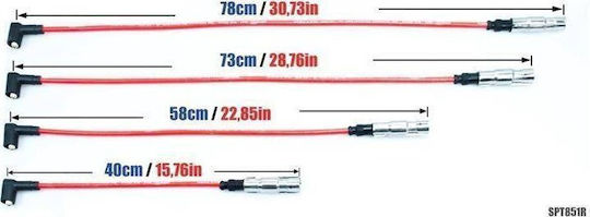 Καλώδια Ανάφλεξης Powertec Powertec Audi A3 A6 Seat Leon Vw Golf 1.6 2.0l Μπλε