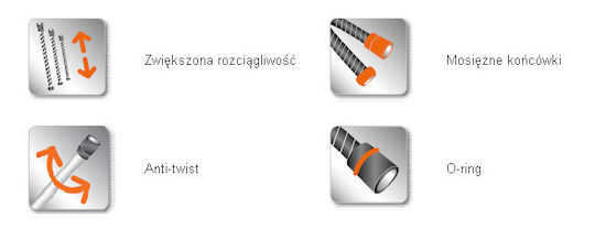 Furtun de duș Invena Crom 150cm Aw-22-150