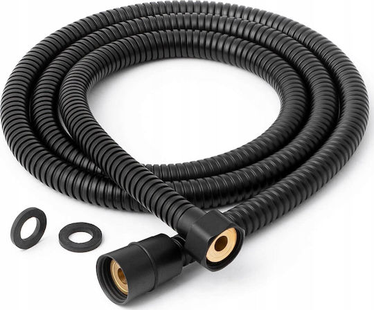 Σωλήνας Ντους Invena Σωλήνας Σύνδεσης 80 Cm Black Czarny Pvc