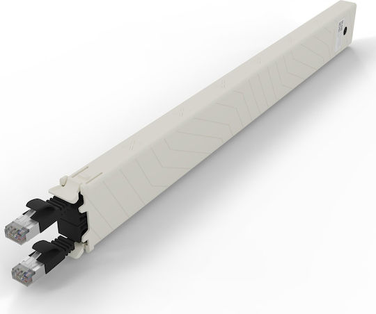 Patchbox U/FTP (STP) Cat.6a (Gigabit) Καλώδιο Δικτύου Ethernet 0.8m Μαύρο