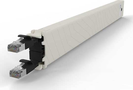 Patchbox U/FTP (STP) Cat.6a (Gigabit) Καλώδιο Δικτύου Ethernet 0.8m Μαύρο