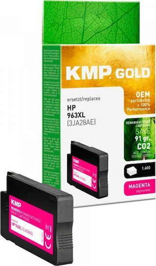 KMP Συμβατό Μελάνι Εκτυπωτή InkJet HP 3JA28AE 963 XL 30ml Ματζέντα 1τμχ