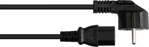 Alcasa Power Cord Alcasa P0130-s075 Black Power Cord 7.5 M Type E+f C13 Power Plug Panel