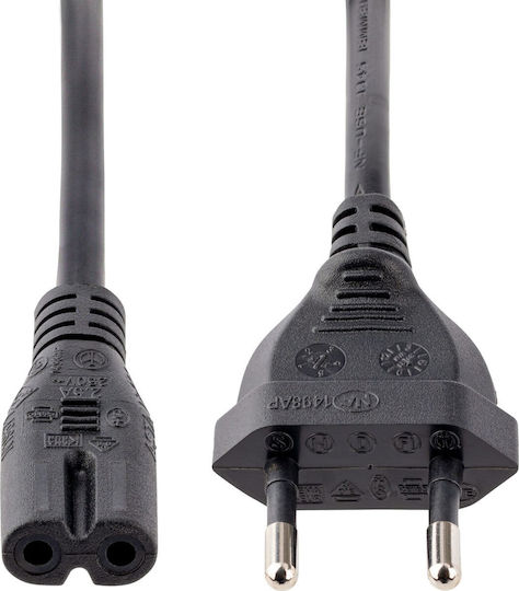 Cablu de alimentare Startech Shuko C7 2m Negru