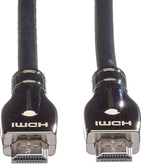 Roline Angle Cable HDMI male - HDMI male 7.5m Μαύρο