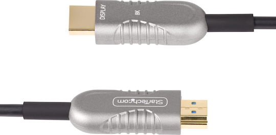 StarTech HDMI 2.1 Ultra High Speed 48Gbps 4K 120Hz HDR VRR Cable HDMI male - HDMI male 15.2m Μαύρο