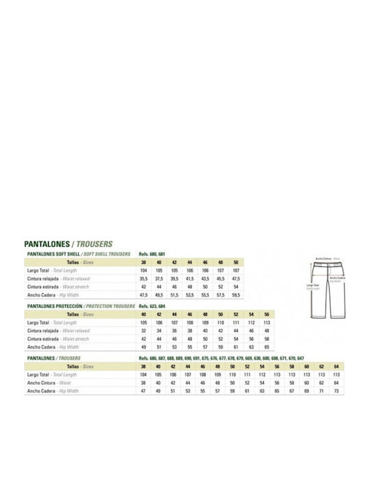 Benisport 606 Jagdhose in Khaki Farbe