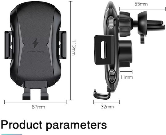 Techsuit Car Mobile Mount with Adjustable Hooks Black