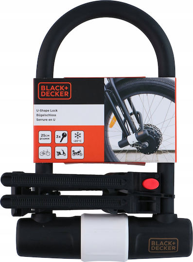 Катинар за велосипед U-образен 140x250мм Black+Decker