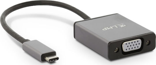 LMP Converter USB-C male to USB-C / VGA female Gray 1pcs