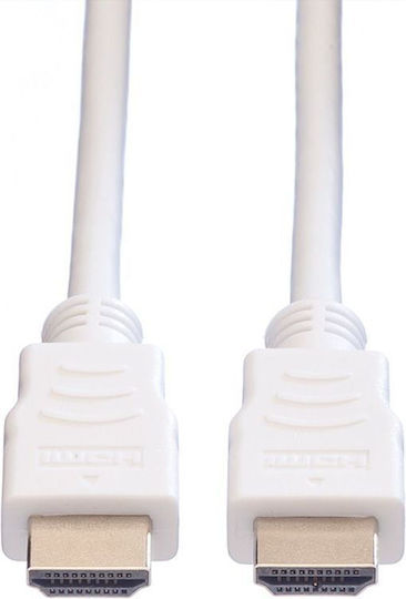 Value Winkel Kabel HDMI-Stecker - HDMI-Stecker 2m Weiß