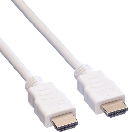 Value HDMI 1.4 High Speed 1080p 120Hz Angle Cable HDMI Male - HDMI Male 15m White
