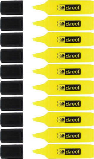 Teka Highlighters Yellow 12pcs