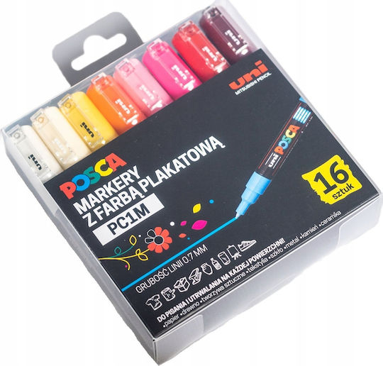 Uni-Ball Zeichenmarker Mehrfarbig 16Stück