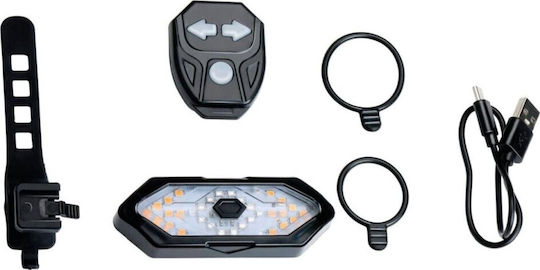 Dunlop Hinteres Fahrrad-LED-Anzeigelicht USB Wiederaufladbar