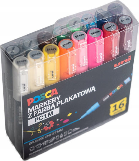 Uni-Ball Zeichenmarker Mehrfarbig 16Stück