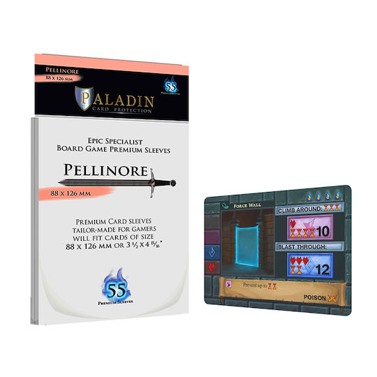 Board & Dice Paladin Pellinore Card Sleeves 55τμχ Πορτοκαλί