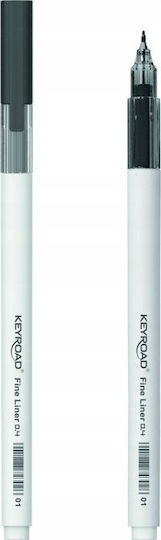 Keyroad Fineliner-Stift 0,4 mm 4 Stück Blisterpackung