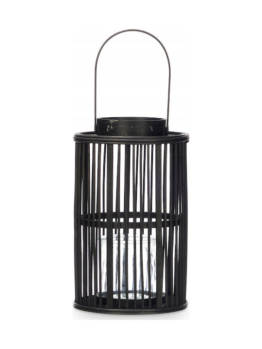 Gift Decor Φαναράκι Bamboo Μαύρο 18.5x18.5x44.5εκ.